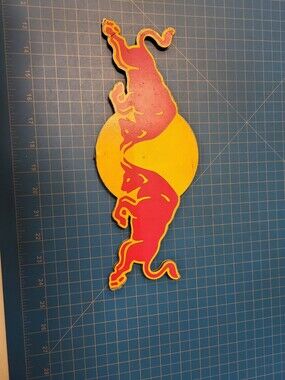 Red Bull Racing Sign Vintage Decor Garage Wall Art Display Collectible 12" Wide